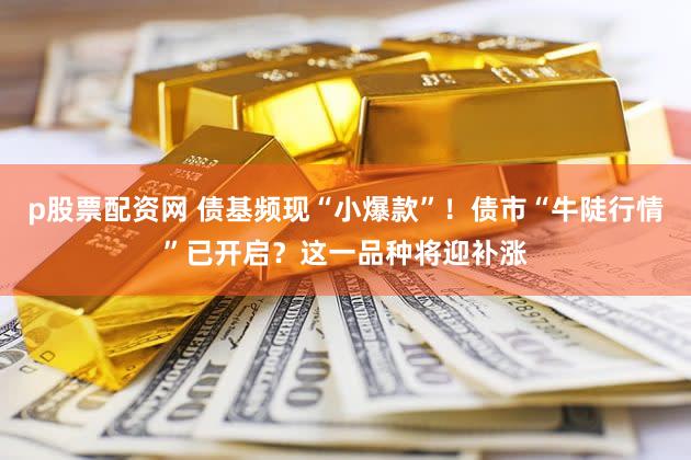 p股票配资网 债基频现“小爆款”！债市“牛陡行情”已开启？这一品种将迎补涨