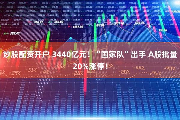炒股配资开户 3440亿元！“国家队”出手 A股批量20%涨停！
