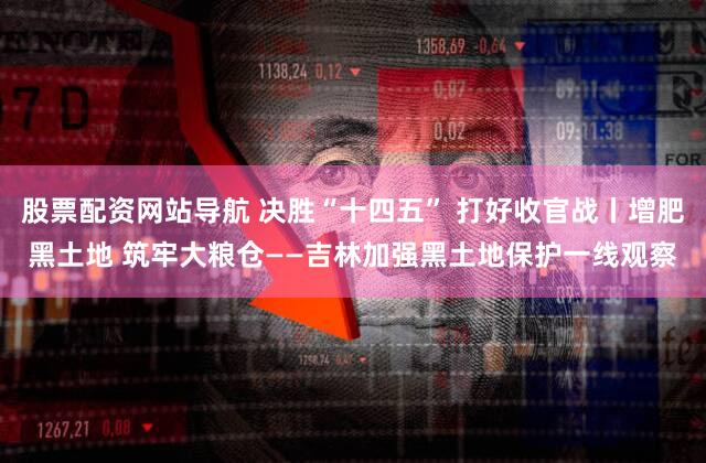 股票配资网站导航 决胜“十四五” 打好收官战丨增肥黑土地 筑牢大粮仓——吉林加强黑土地保护一线观察