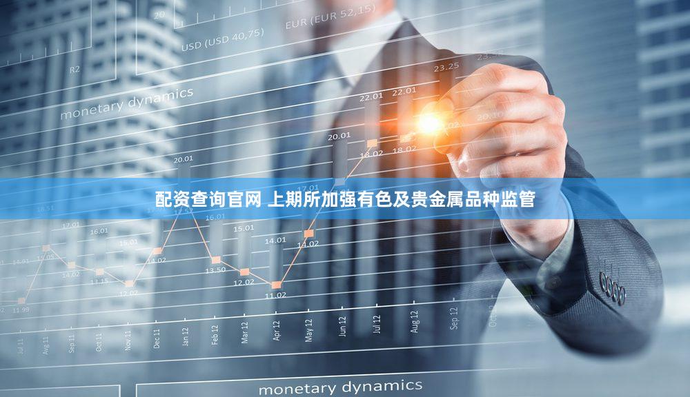 配资查询官网 上期所加强有色及贵金属品种监管